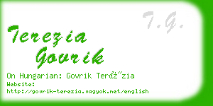 terezia govrik business card